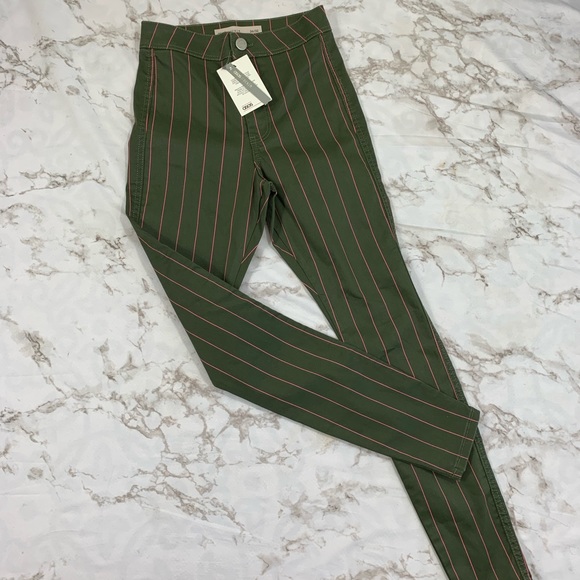 ASOS Rivington High Waisted Skinny Stripe Jeggings - Picture 3 of 8